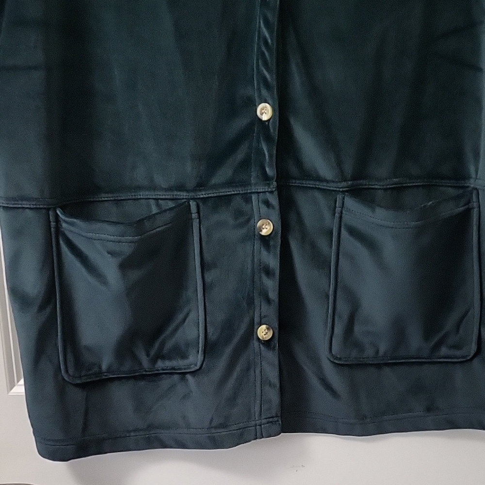 Only Necessities Black Sleeveless Button Front Vest Top Women’s Large - Picture 7 of 7